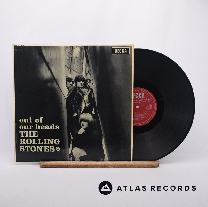 The Rolling Stones Out Of Our Heads LP Vinyl Record - Front Cover & Record