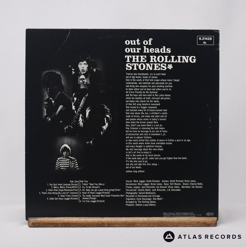 The Rolling Stones - Out Of Our Heads - Reissue Stereo LP Vinyl Record - VG+/EX