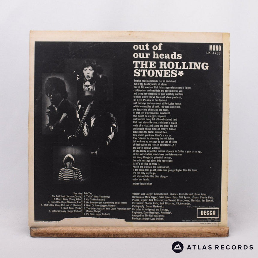 The Rolling Stones - Out Of Our Heads - Mono 8B 11A LP Vinyl Record - VG/EX