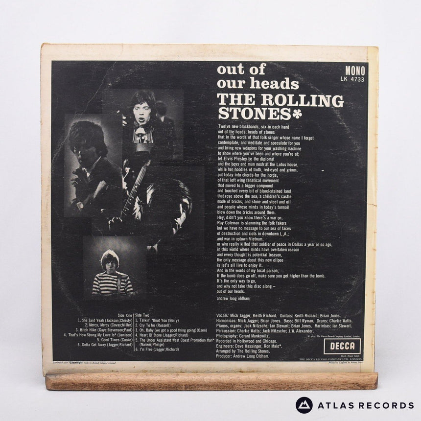 The Rolling Stones - Out Of Our Heads - Mono 12A 8B LP Vinyl Record - VG+/VG+