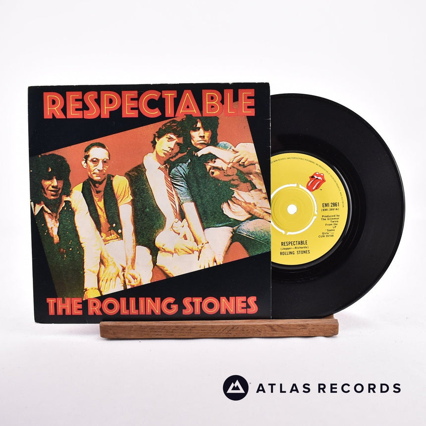 The Rolling Stones Respectable 7" Vinyl Record - Front Cover & Record