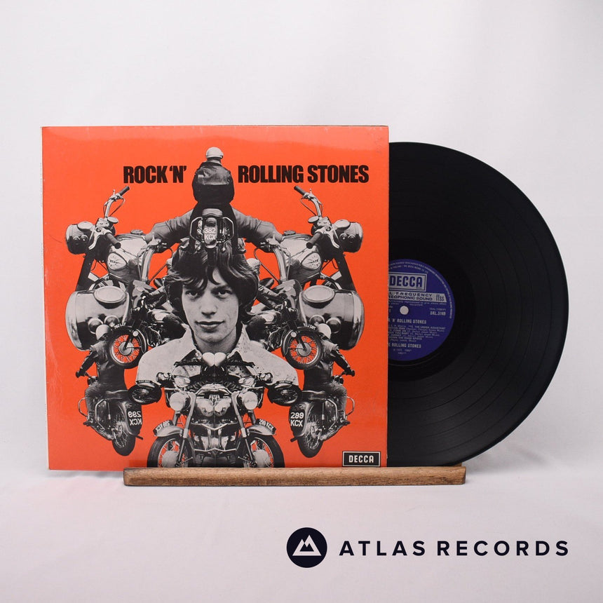 The Rolling Stones Rock 'N' Rolling Stones LP Vinyl Record - Front Cover & Record