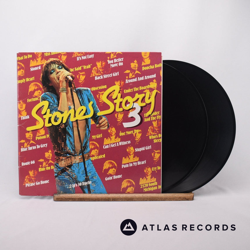 The Rolling Stones Stones Story 3 2 x LP Vinyl Record - Front Cover & Record