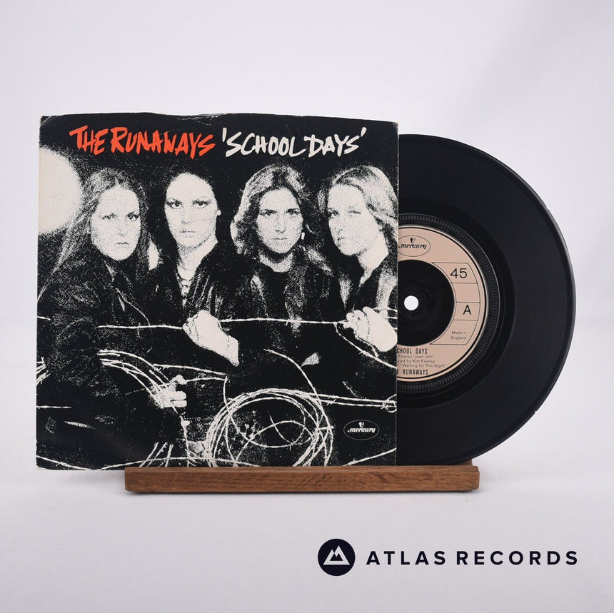 The Runaways School Days 7" Vinyl Record - Front Cover & Record