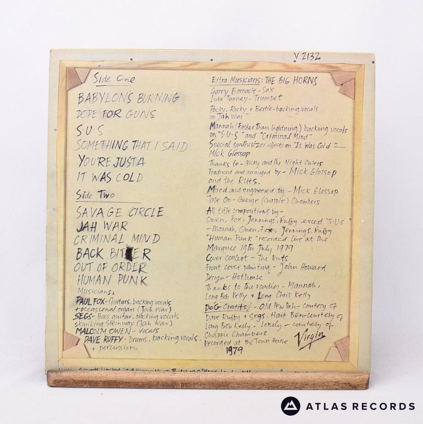 The Ruts - The Crack - Strawberry A6 B4 LP Vinyl Record - VG+/EX