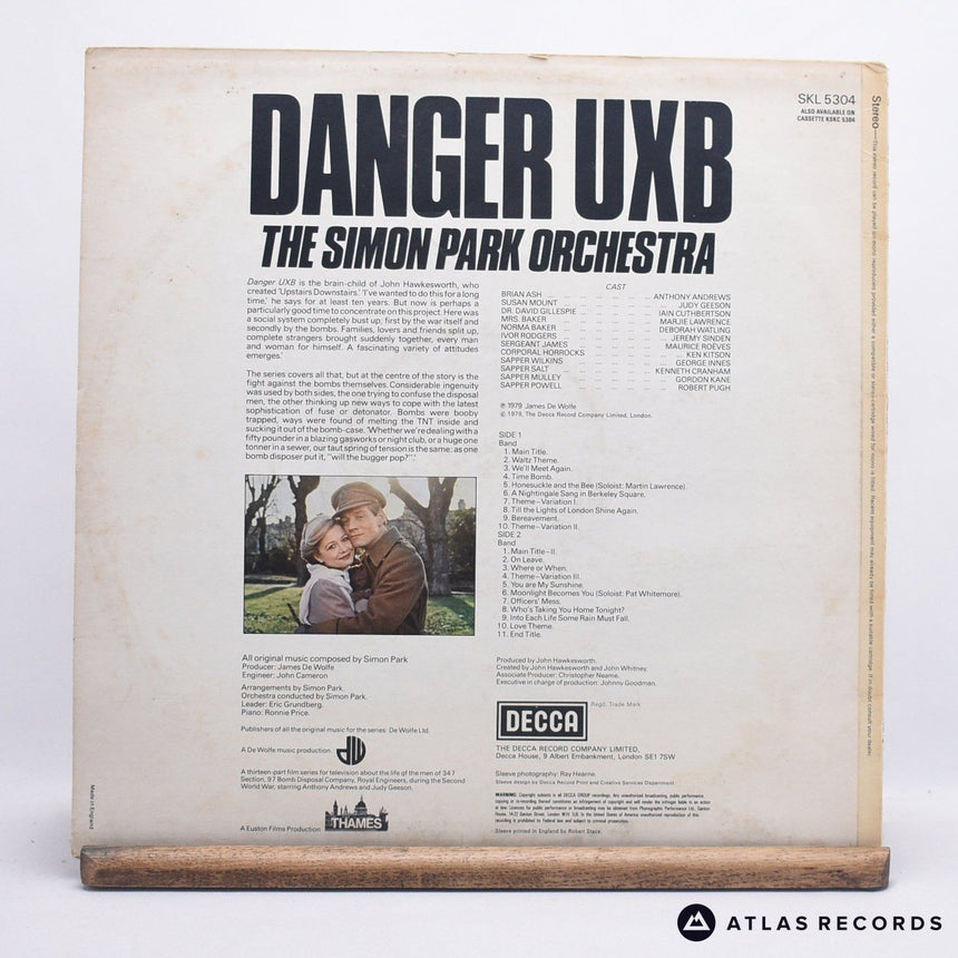 The Simon Park Orchestra - Danger UXB - LP Vinyl Record - VG+/EX