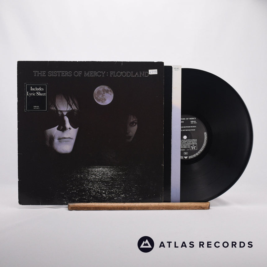 The Sisters Of Mercy Floodland LP Vinyl Record - Front Cover & Record