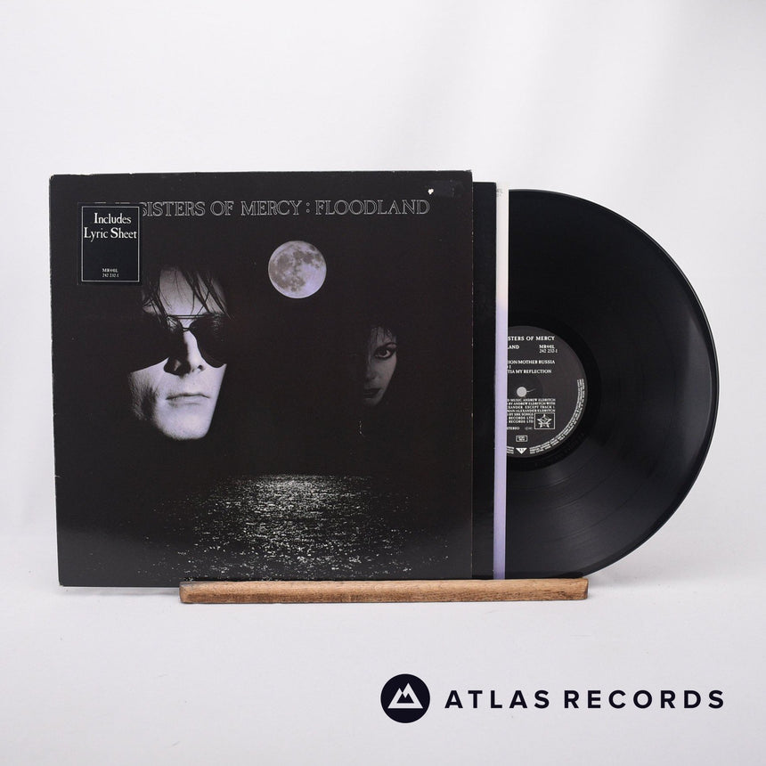 The Sisters Of Mercy Floodland LP Vinyl Record - Front Cover & Record