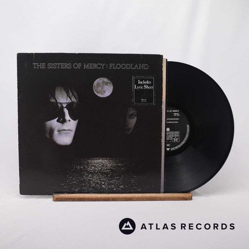 The Sisters Of Mercy Floodland LP Vinyl Record - Front Cover & Record