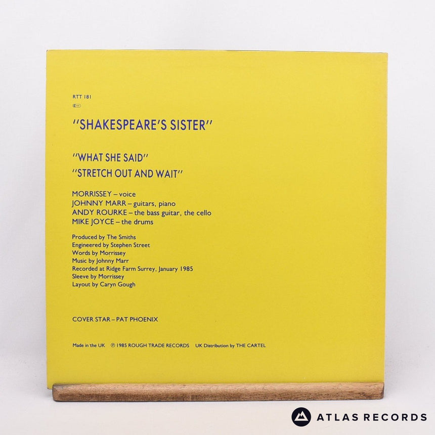 The Smiths - Shakespeare's Sister - Damont A1 B1 12" Vinyl Record - VG+/EX