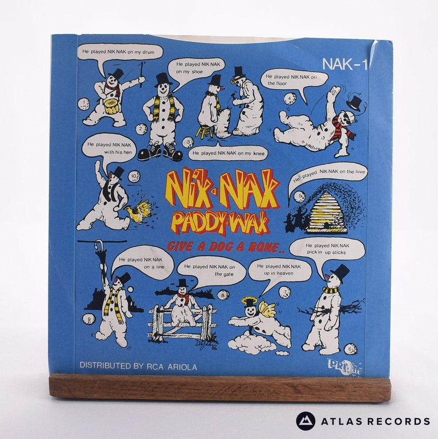 The Snowmen - Nik Nak Paddy Wak - 7" Vinyl Record - VG+/EX