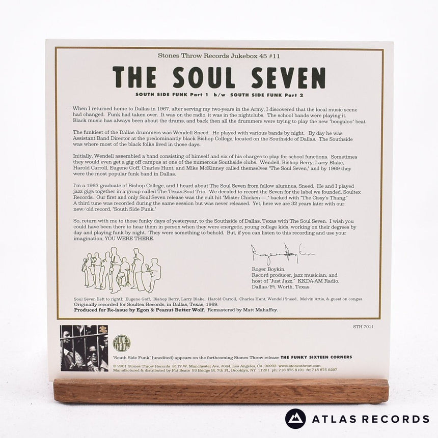 The Soul Seven - South Side Funk - Us 7" Vinyl Record - NM/VG+