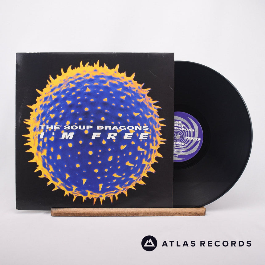 The Soup Dragons I'm Free 12" Vinyl Record - Front Cover & Record