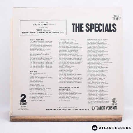 The Specials - Ghost Town - 12" Vinyl Record - EX/EX