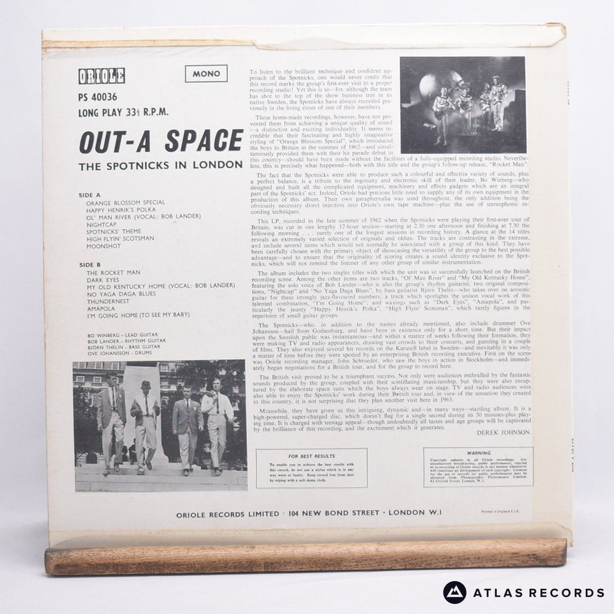 The Spotnicks - Out-A Space, The Spotnicks In London - LP Vinyl Record - VG+/EX