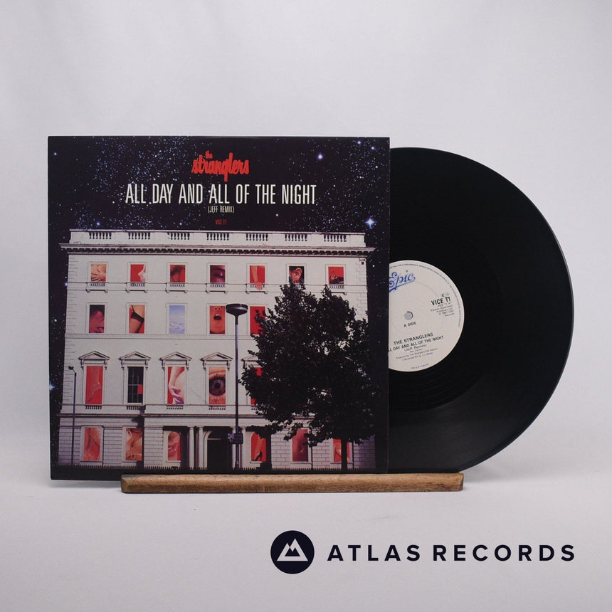 The Stranglers All Day And All Of The Night 12" Vinyl Record - Front Cover & Record