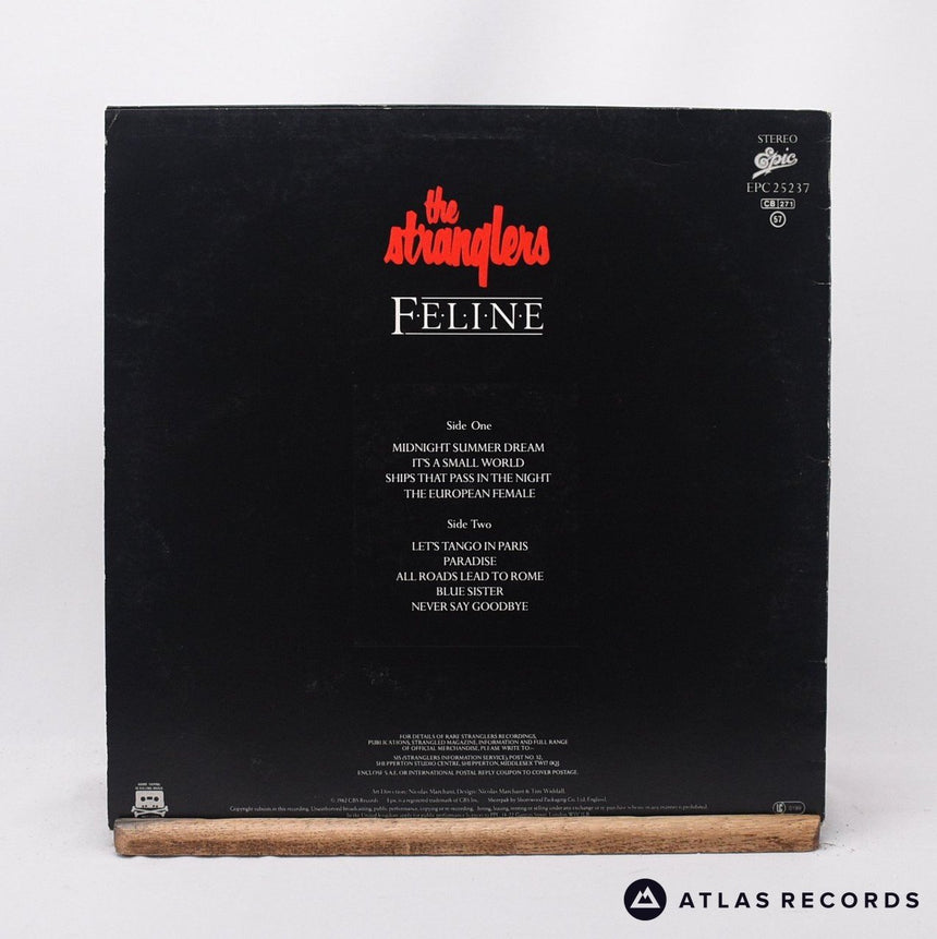 The Stranglers - Feline - Embossed Sleeve Townhouse LP Vinyl Record - VG+/VG+
