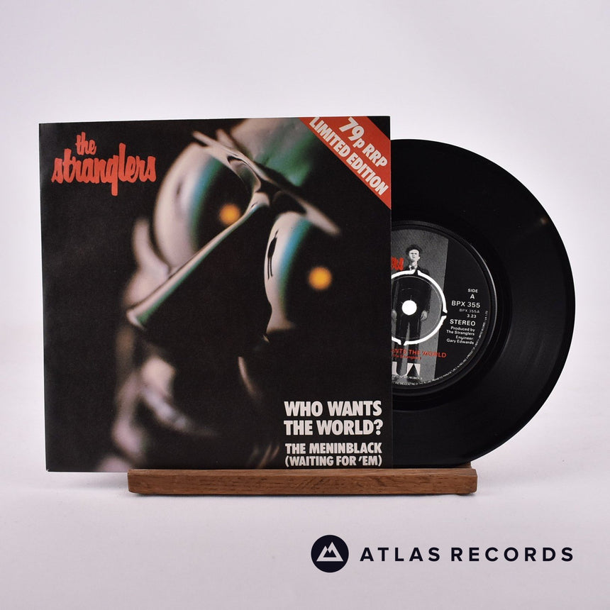The Stranglers Who Wants The World? 7" Vinyl Record - Front Cover & Record