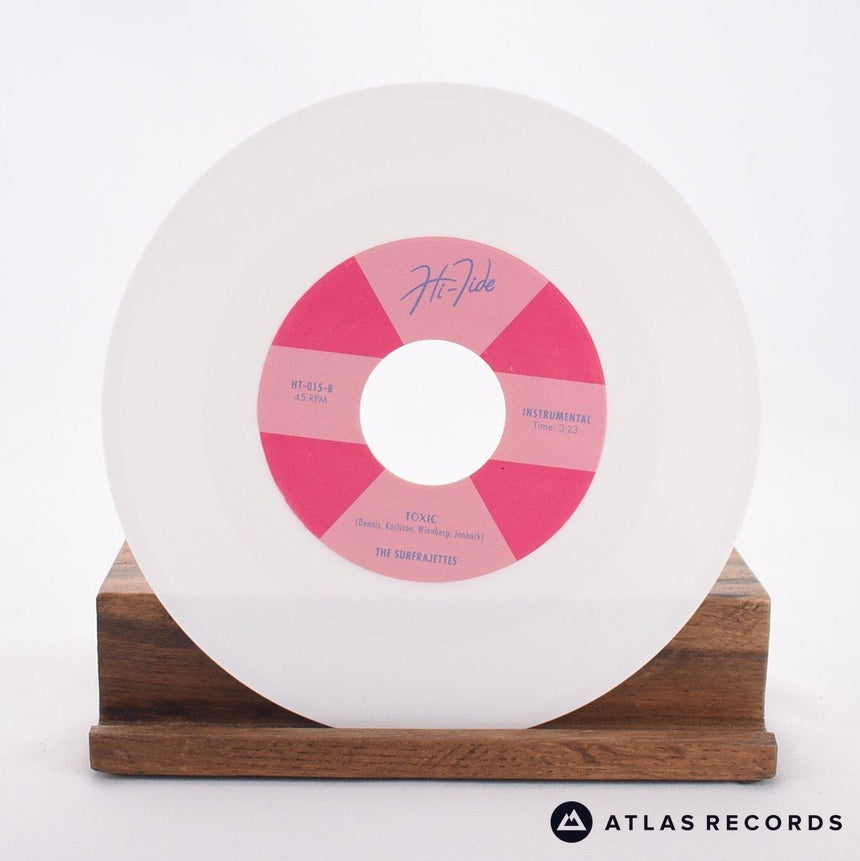 The Surfrajettes - Party Line - White 7" Vinyl Record - NM/NM