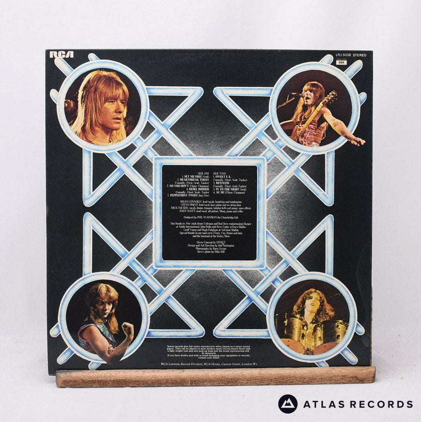 The Sweet - Sweet Fanny Adams - Reissue New Zealand LP Vinyl Record - VG+/EX