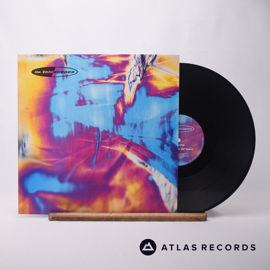The Telescopes Flying 12" Vinyl Record - Front Cover & Record