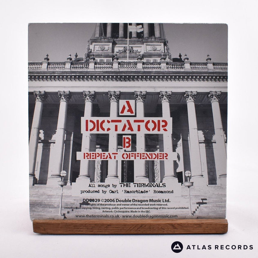 The Terminals - Dictator - Red Transparent 7" Vinyl Record - EX/EX