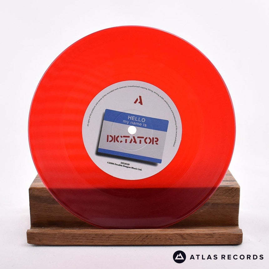 The Terminals - Dictator - Red Transparent 7" Vinyl Record - EX/EX