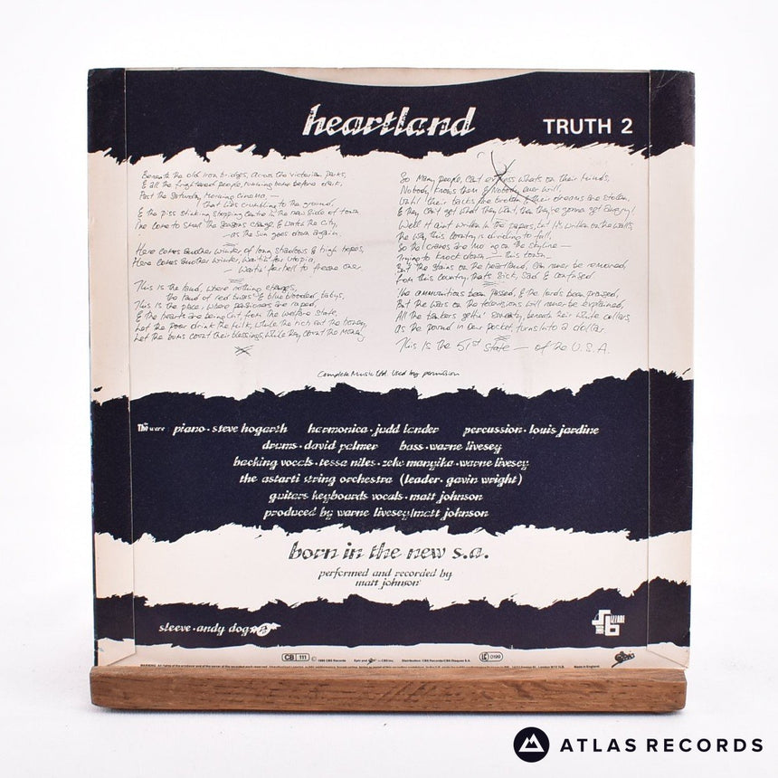 The The - Heartland - 7" Vinyl Record - VG+/EX