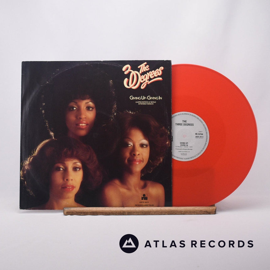 The Three Degrees Giving Up - Giving In 12" Vinyl Record - Front Cover & Record