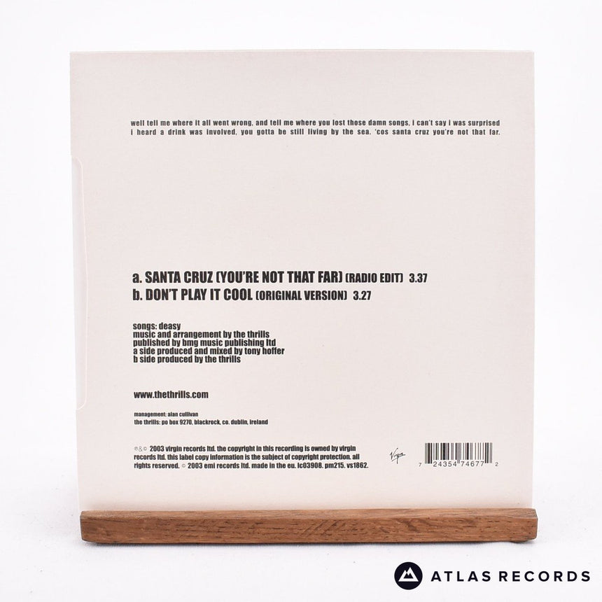 The Thrills - Santa Cruz - 7" Vinyl Record - NM/NM