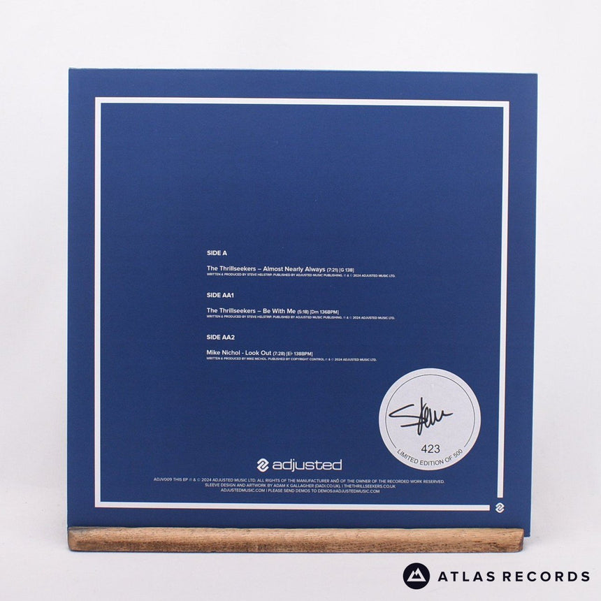 The Thrillseekers - Adjusted EP01 - A B 12" Vinyl Record - NM/NM