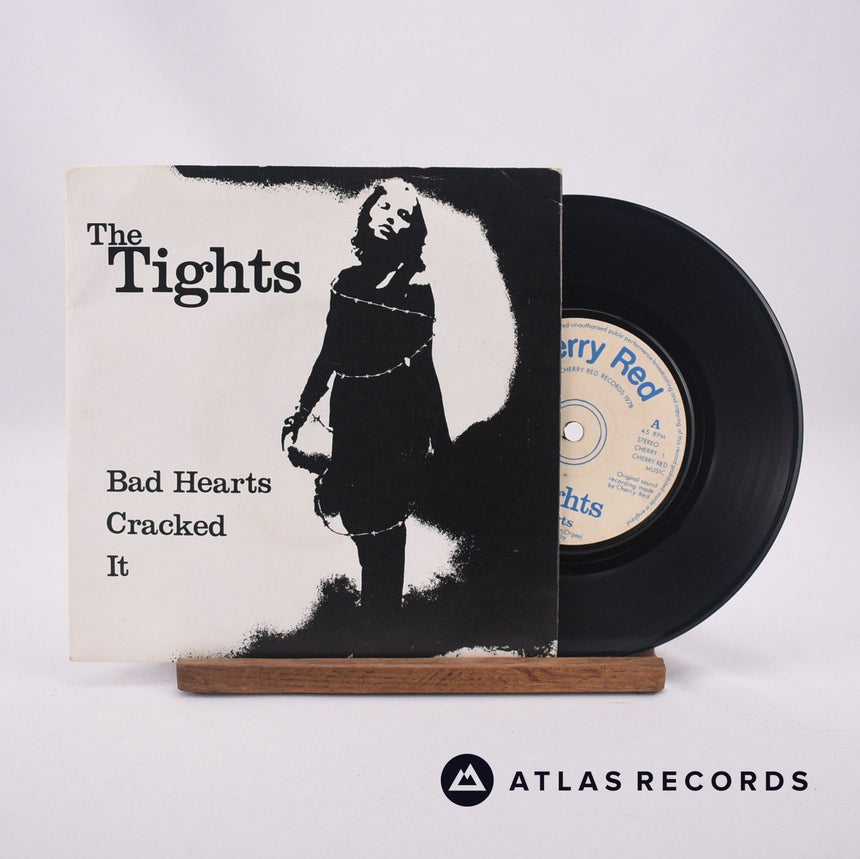The Tights Bad Hearts 7" Vinyl Record - Front Cover & Record