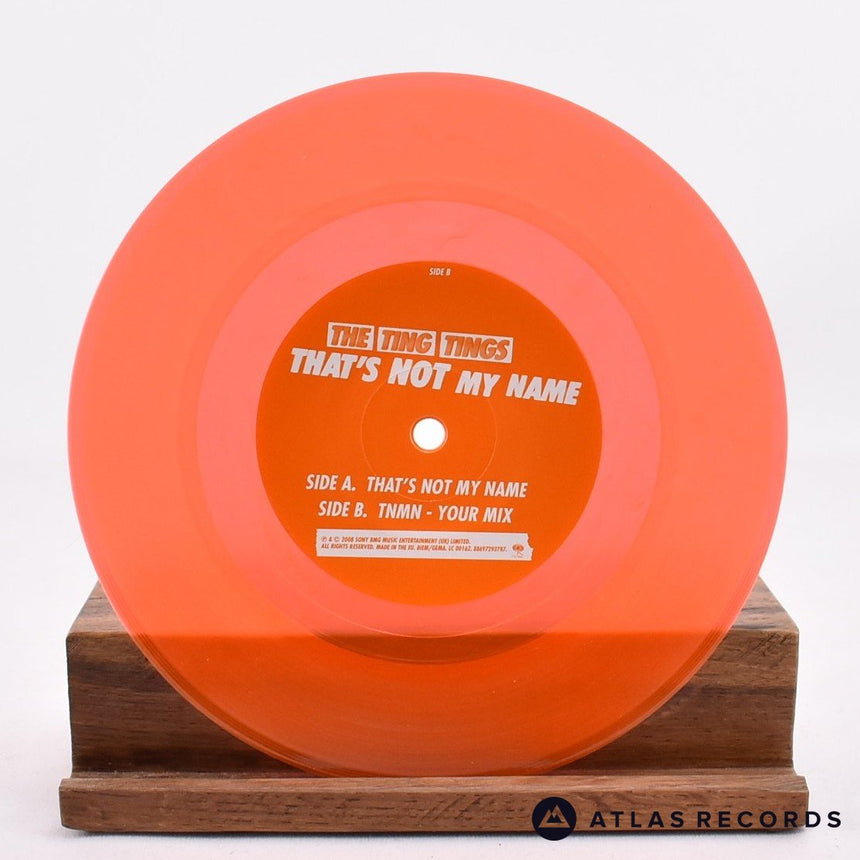 The Ting Tings - That's Not My Name - Orange Translucent 7" Vinyl Record - NM/NM