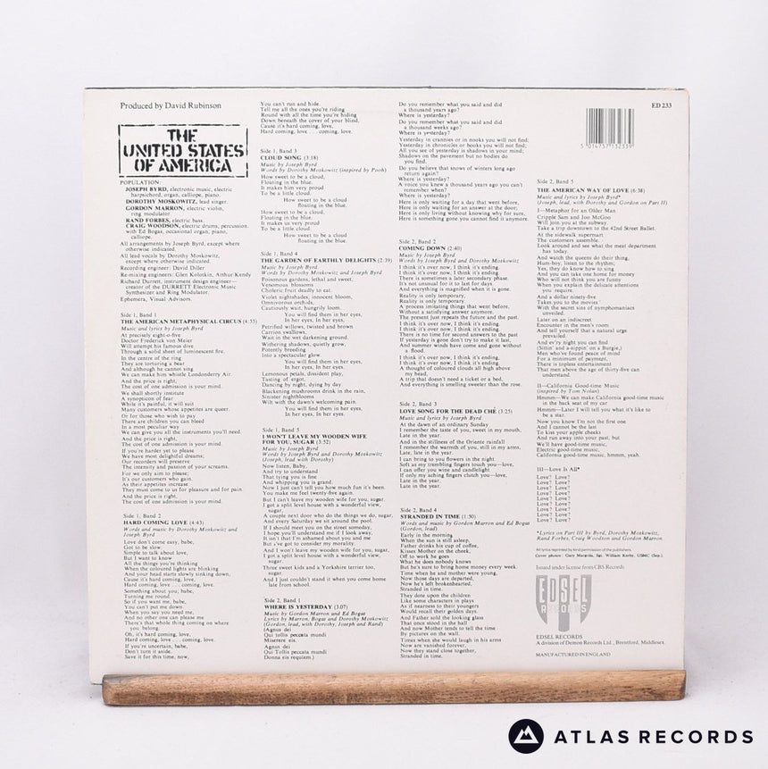 The United States Of America - The United States Of America - LP Vinyl Record