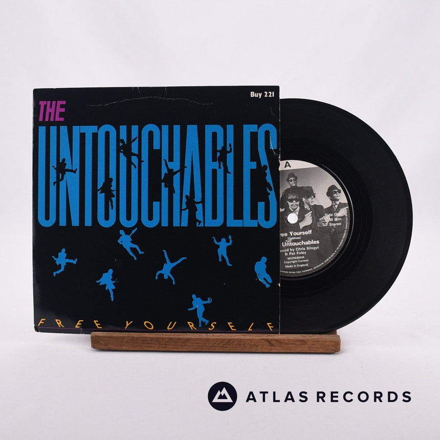 The Untouchables Free Yourself 7" Vinyl Record - Front Cover & Record