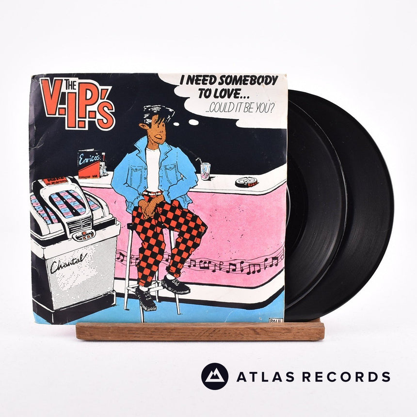 The V.I.P.'s Need Somebody To Love 2 x 7" Vinyl Record - Front Cover & Record