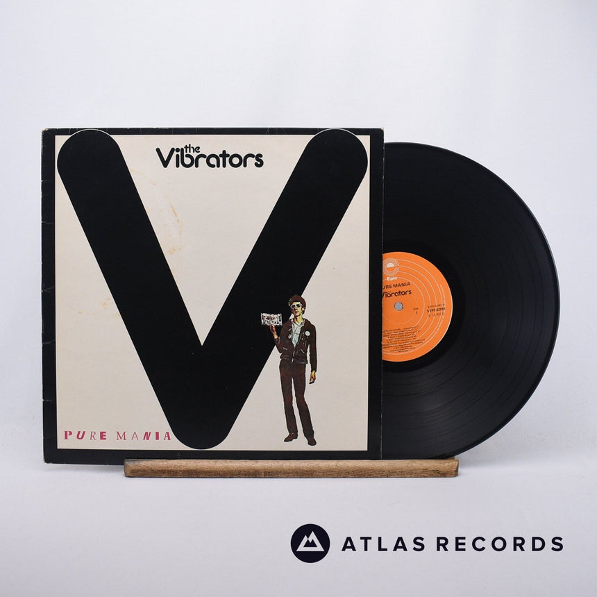 The Vibrators Pure Mania LP Vinyl Record - Front Cover & Record