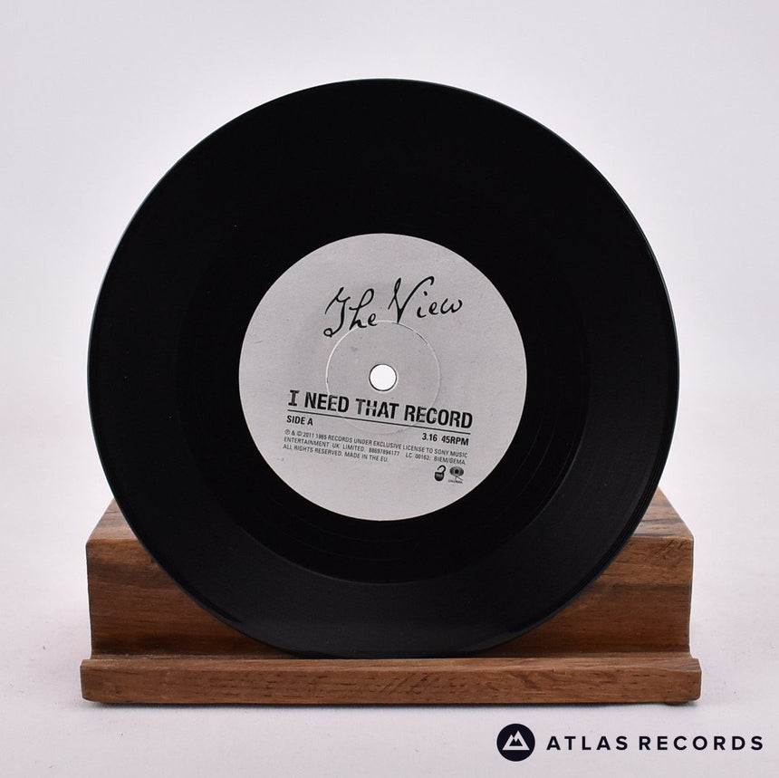 The View - I Need That Record - Etched Limited Edition 7" Vinyl Record - NM/NM