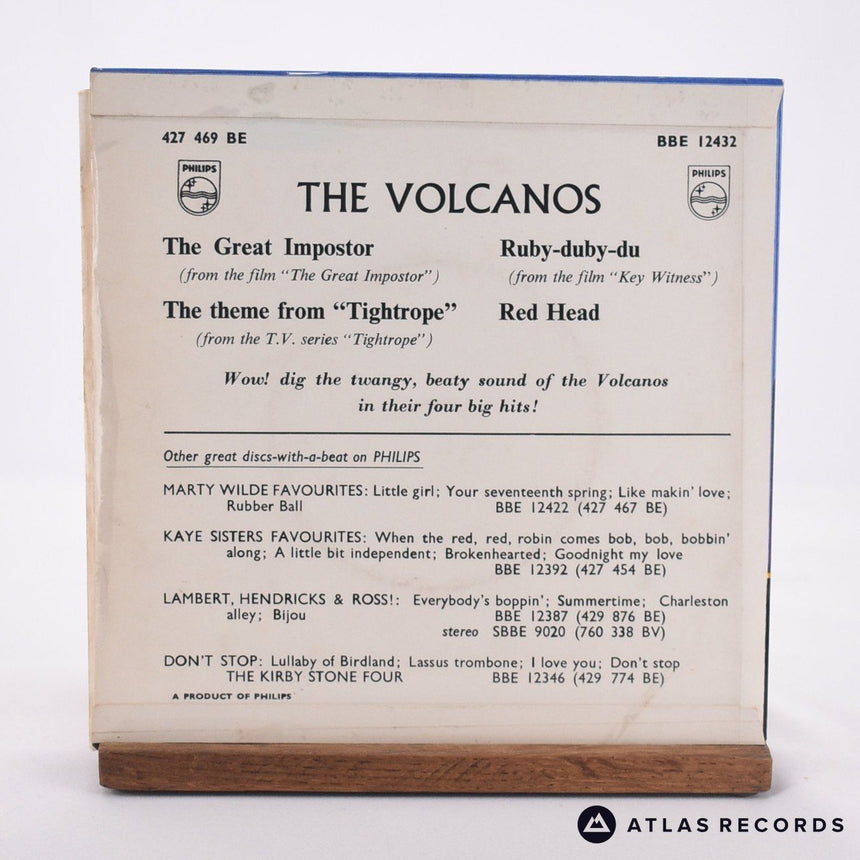 The Volcanos - The Volcanos Play - 7" EP Vinyl Record - EX/EX