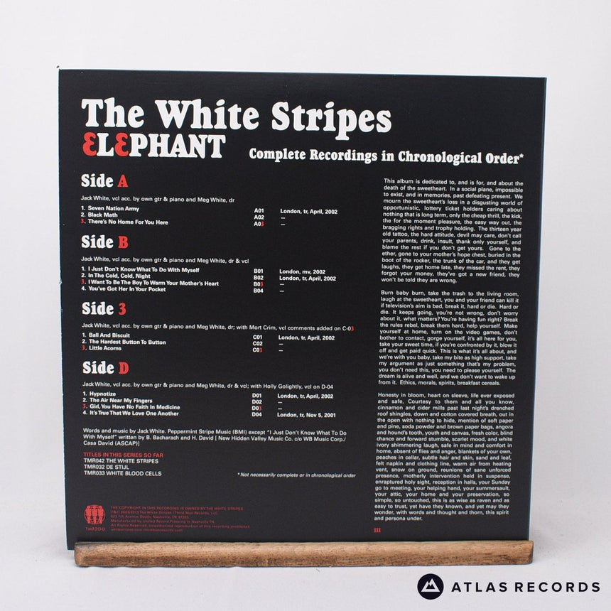 The White Stripes - Elephant - Reissue Gatefold Double LP Vinyl Record - NM/VG+