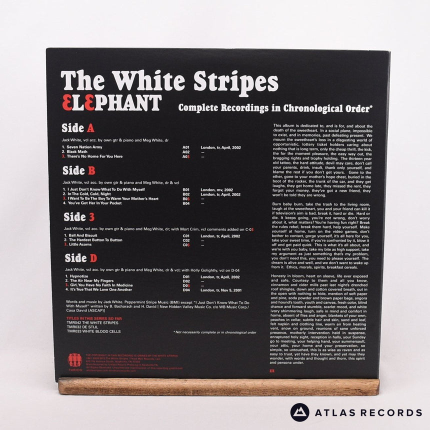 The White Stripes - Elephant - 180G Reissue WG/NRP 2 x LP Vinyl Record - NM/EX