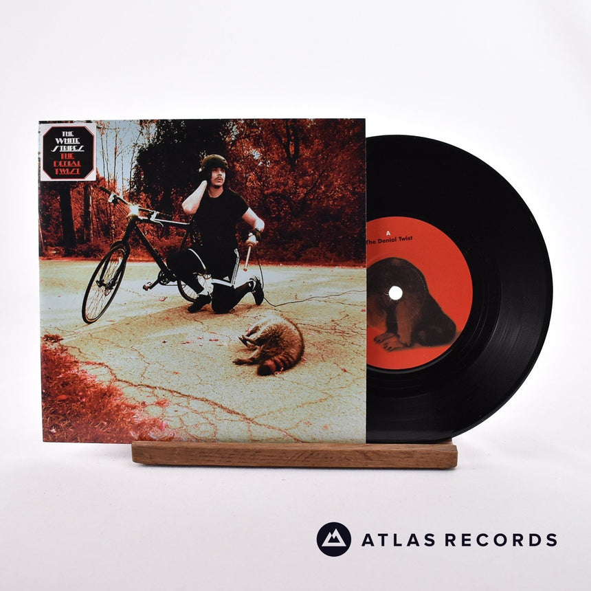 The White Stripes The Denial Twist 7" Vinyl Record - Front Cover & Record