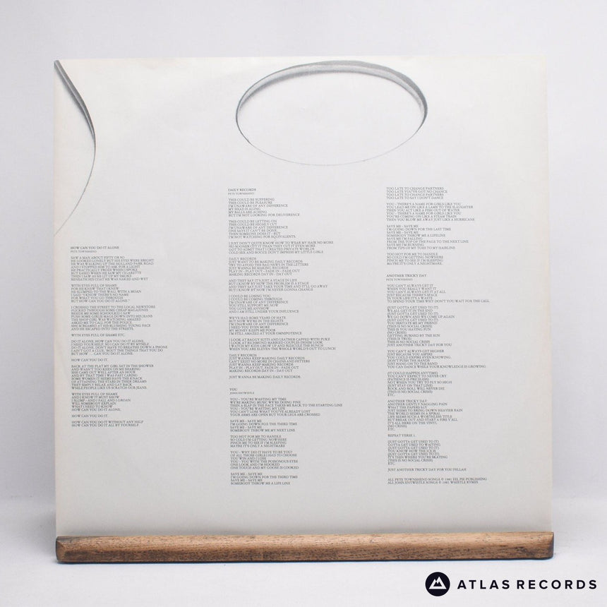 The Who - Face Dances - Poster A//1 B//1 LP Vinyl Record - VG+/EX