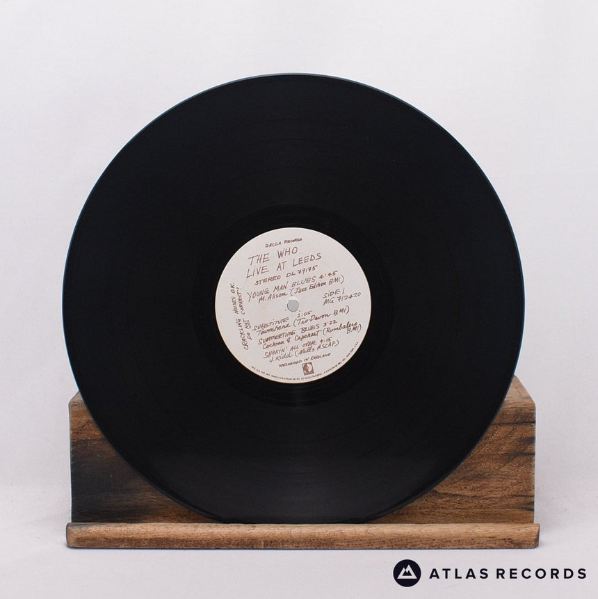 The Who - Live At Leeds - Insert Lyric Sheet Poster LP Vinyl Record - VG+/VG+