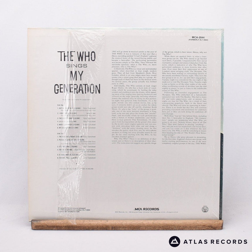 The Who - My Generation - Mono Reissue Us LP Vinyl Record - EX/VG+
