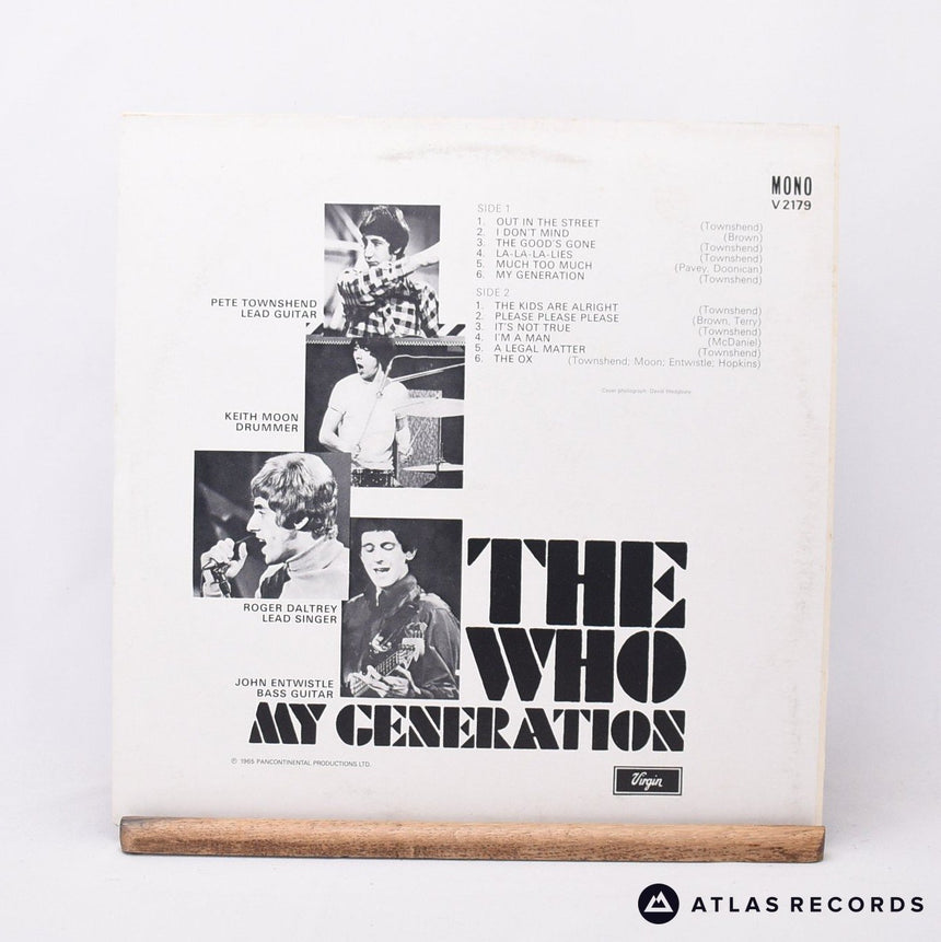 The Who - My Generation - Mono Porky Reissue LP Vinyl Record - EX/VG+