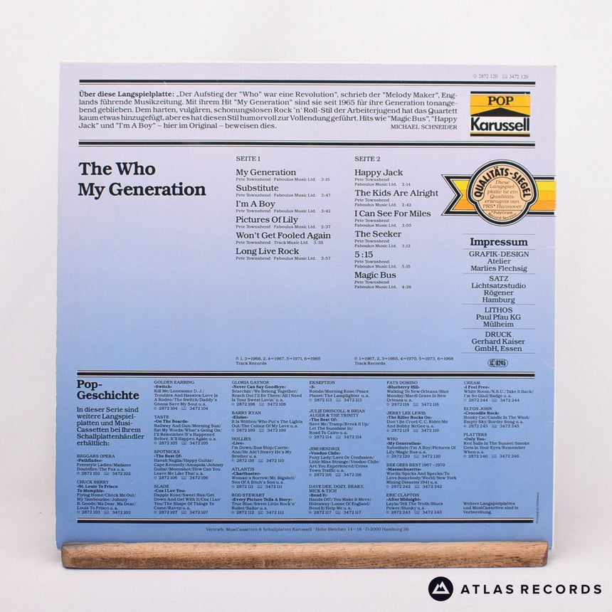 The Who - My Generation - LP Vinyl Record - EX/EX