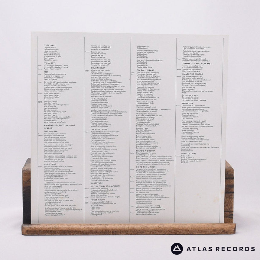 The Who - Tommy - Poster A//2 B//3 Double LP Vinyl Record - VG+/EX