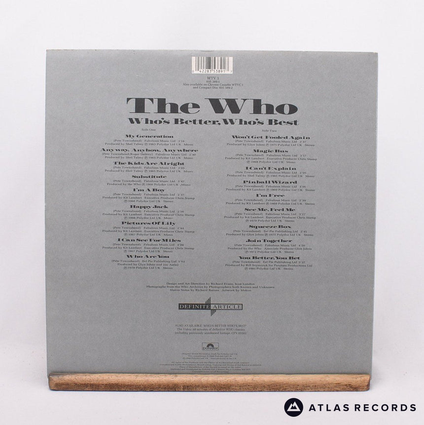 The Who - Who's Better, Who's Best - Gatefold LP Vinyl Record - EX/EX