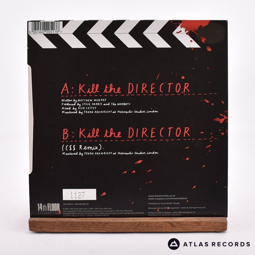 The Wombats - Kill The Director - Red 7" Vinyl Record - NM/NM